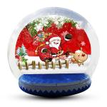 Large Inflatable Snow Globe For Outdoor Christmas Decoration EN14960 for sale