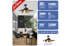 China 42 inches Invisible Blade Ceiling Fan  Farmhouse Style With Light supplier
