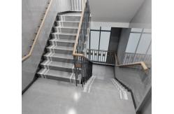 China High Glossy Stair Ceramic Tiles Staircase Carrara White Porcelain Tiles supplier