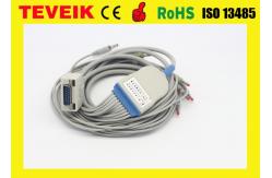 China ECG cable with integrated 10 lead wires for Fukuda ME EKG machine supplier