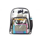 Transparent Clear PVC Business Casual Backpack Foldable For Travel for sale