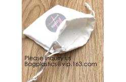 China Cream Drawstrings Velvet Bags for Jewelry, Gift, Wedding Favors, Candy Bags, Party Favors,screen printed, hot stamped supplier