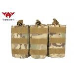 Military Molle Gear Accessories Compatible Open Top Triple Mag Pouch For M4 M17 AK47 Magazine for sale