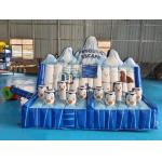 Commercial Inflatable Sport Game Penguins Cartoon Figure Inflatable Obstacle Course Escape Game For Event for sale