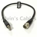 High Flex M12 Cable Assembly Hirose 10 Pin Male To RJ45 Cat6 Original For Sony Camera for sale