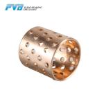 Oil Lubricated CuSn8P0.3 Wrapped Bronze Bushing Thin Wall With Through Oil Holes for sale