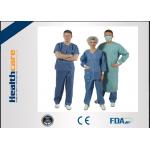 Nonwoven Disposable Scrub Suits for Patient Doctors Nuser With Short Sleeve for sale