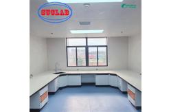 China Custom Chemistry Lab Bench With Cabinet DTC Hinges And Phenolic Countertop supplier