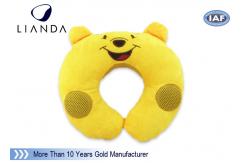 China Customized Animal Memory Foam Pillows , Soundbox U Shape Pillow With Velvet Cover supplier