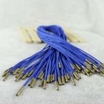 Home Textile Drawstring Cord 5mm Braided Cotton Cord Blue Purple for sale