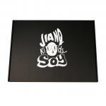 Black Shipping Corrugated Cardboard Shipping Box Foldable Paper Printing for sale