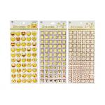 Adhesive Kids Sticker Printing Smily Face Emoji Or Letter Symbols Patten for sale