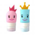 Food Grade Empty 40ml Cartoon Silicone Travel Bottles for sale