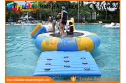 China Great Fun Inflatable Floating Water Toys Jumping Pad , 15 Foot Water Trampoline supplier