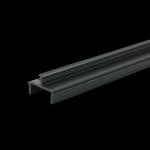                    Colorful Soft PVC Industrial Ceiling Profiles Black              for sale