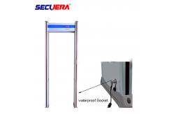 China Adjustable Sensitivity Walk Through Metal Detector With PVC Synthetic Material supplier