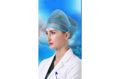China Disposable Surgical Cap Thickened In Non Woven Deep Blue 10 Pieces / Package supplier