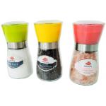 Adjustable Grinder Salt Pepper Mill Set Stainless Steel Cap for sale