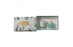China Custom Print Logo Candle Jar With Box Cardboard Rigid Packaging Box supplier