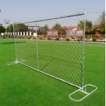 1.8m Galvanized Chain Link Temporary Fence Panel Quick Connect Clamps Anti Climb Mesh For Construction Sites for sale