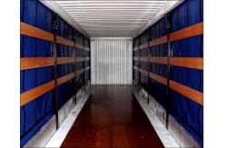 China Pallet Wide 45ft Curtain Side Shipping Container Easy Loading Unloading supplier