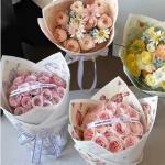 Valentine's Day Printing Special-shaped Flower Wrapping Paper 50g Mixed Pulp Waterproof