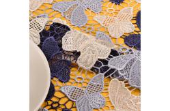 China 100% Polyester Embroidery Flower And Butterfly Designs Knitted Tricot France Lace Fabric supplier