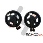 Black Yanmar VIO55 Mini Excavator Front Idler With Lifelong Lubrication Customized Size for sale
