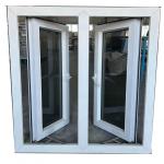 UPVC Glass Casement Window Hurricane Impact Glass Windows And Doors for sale