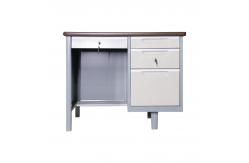 China Simple Fashion Computer Table Metal Frame PC Table With Cyber Lock supplier