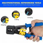 Alloy Practical Network Cable Crimping Tool , Multipurpose CAT Cable Crimper
