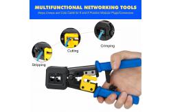China Alloy Practical Network Cable Crimping Tool , Multipurpose CAT Cable Crimper supplier