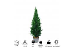 China Cypress High Density Bonsai Evergreen Artificial Plants 1.2m-2m supplier