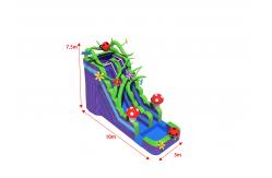 China Marble Wall Mushroom Kingdom Inflatable Water Slides With Pool supplier