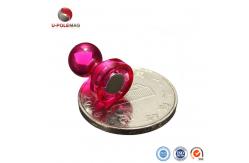 China Neodymium Magnet Push Pin Magnets for Fridge Heavy Duty Moulding Processing Service supplier