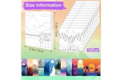 China Matte Finish Landscape Paint By Numbers Canvas With Wooden Frame supplier