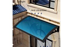 China Weatherproof PC Board Awning Remains Clean For Window Or Door supplier
