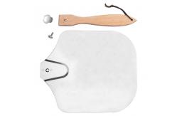 China 12*14*25'' Pizza Turning Peel Foldable Wooden Handle Aluminum Pizza Peel supplier