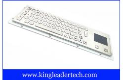China Brushed Stainless Steel Industrial Keyboard With Touchpad IP65 With 64 Keys supplier