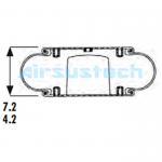 Easy Installation 1B12-306 Goodyear Air Spring 578-91-3-301 Single Convoluted Industrial Air Shock for sale