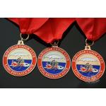 Rowing Gifts Competition Medals And Medallions Sports Day Medals With Red Ribbon for sale