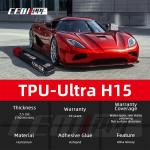 Anti-scratch TPU Glossy 7.5mil PPF ULtra glossy Hydrophobicity Transparent TPU-Ultra H15 	Car Paint Protection Film for sale