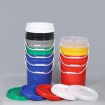 1-5L Capacity Plastic Wash Bucket Sand Toys Container With Handle Lids Customized Logo for sale