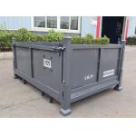 Foldable Mesh Powder Coating Metal Pallet Cage For Warehouse Logistics for sale