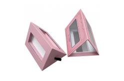 China Customized Sliding Drawer Box Paperboard Empty Eyelash Box With Window For Display supplier