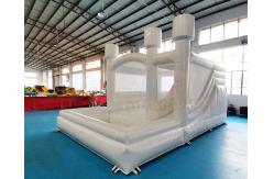 China Customized White Inflatable Bounce House Slide Combo supplier