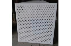 China White PVC Plastic Perforated Mesh Panel Thin Sheet For Food Industry supplier