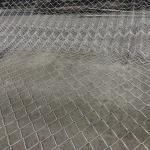 Height 1.8m Chain Mesh Security Fencing Round Post For Safety Protection for sale