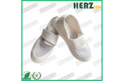 China ESD Mesh Shoes Blue Electrostatic Discharge Shoes Mesh Upper Dust Free With Velcro supplier