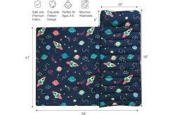 China Rectangular Preschool Sleeping Mats Foldable With Removable Pillow supplier
